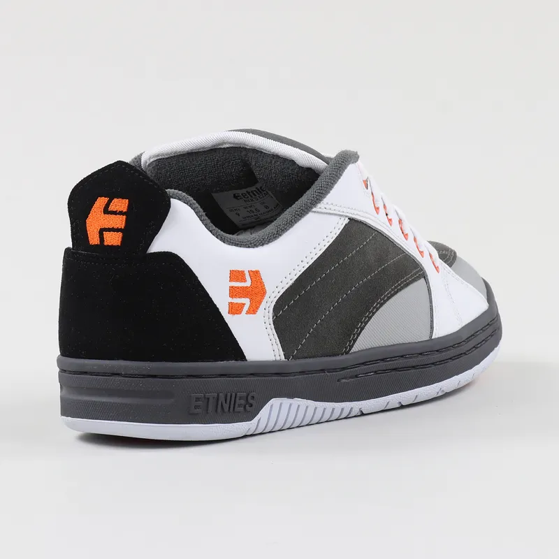 Etnies Czar Shoes Grey White Orange-5