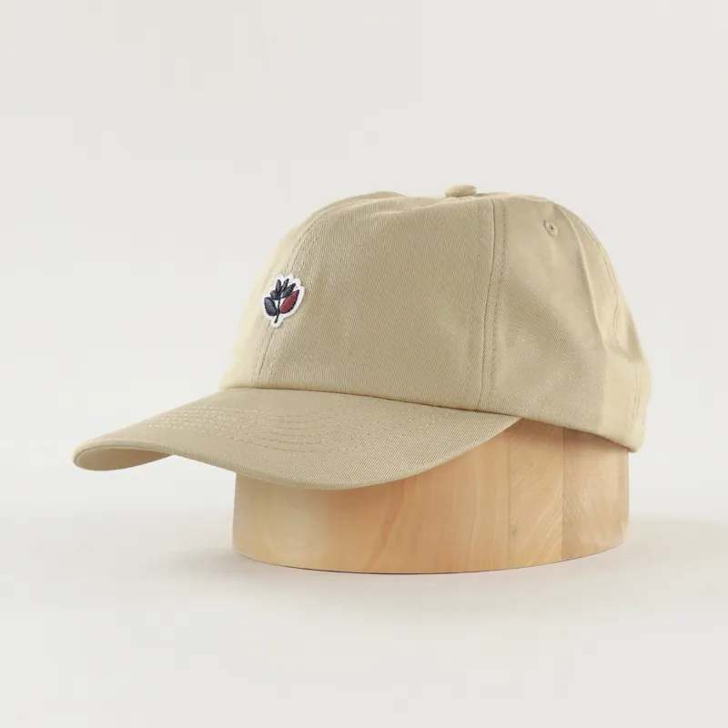 Magenta Dad Hat Beige