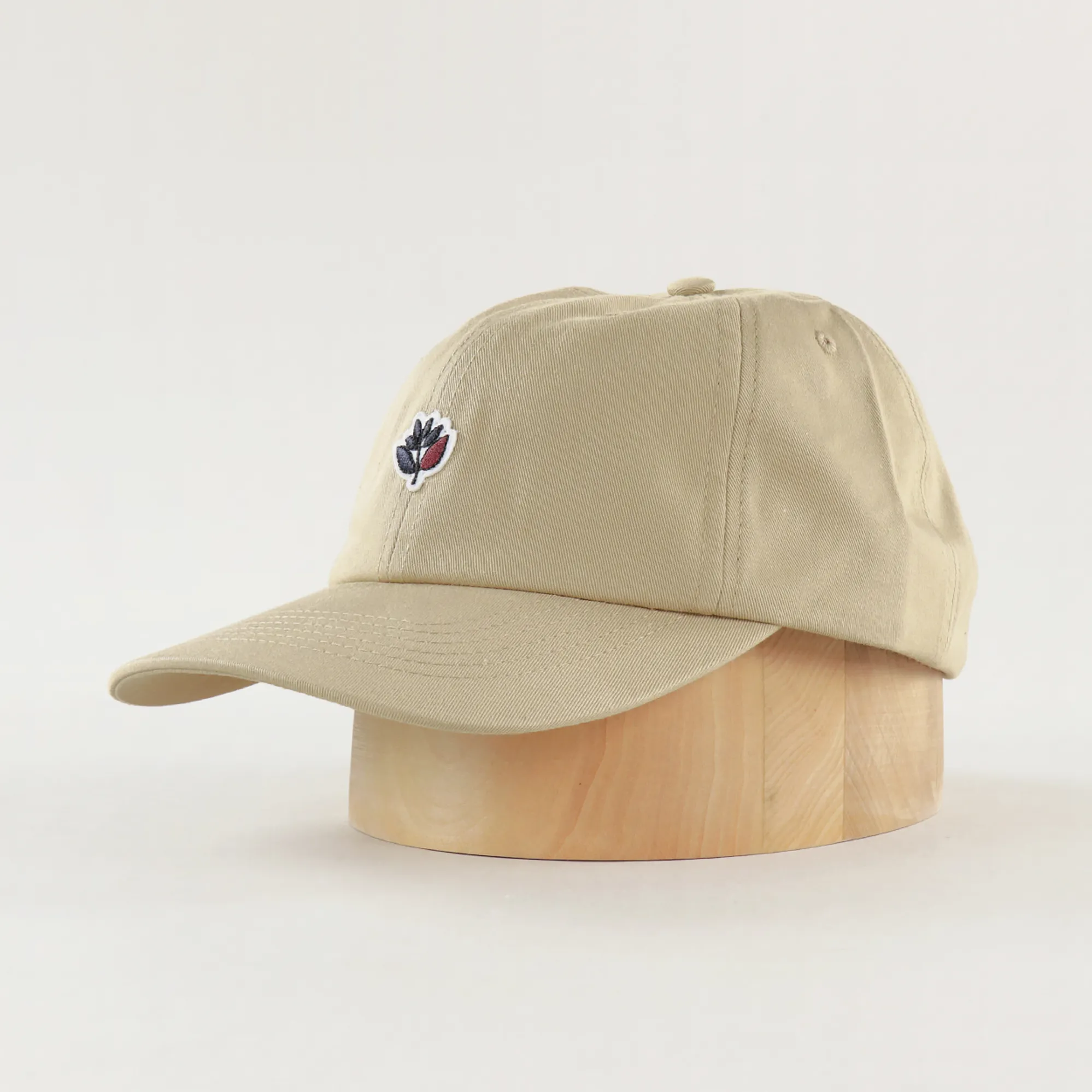 Magenta Dad Hat Beige