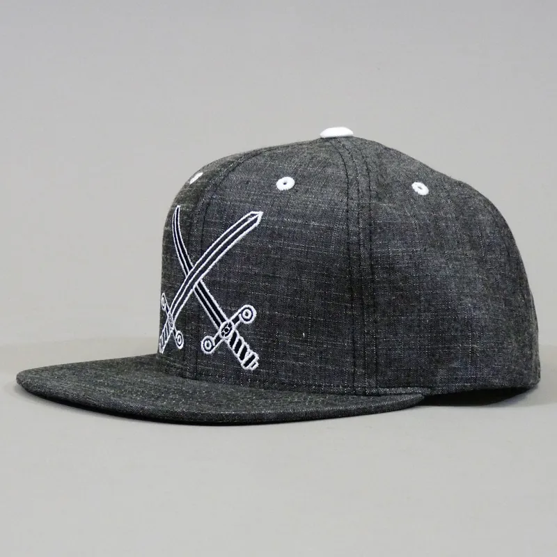 King Dagger Starter Snapback Cap - Black Chambray