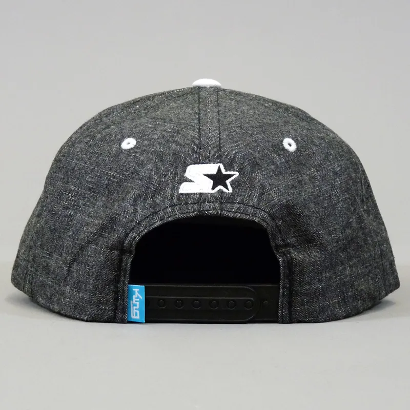 King Dagger Starter Snapback Cap - Black Chambray-3