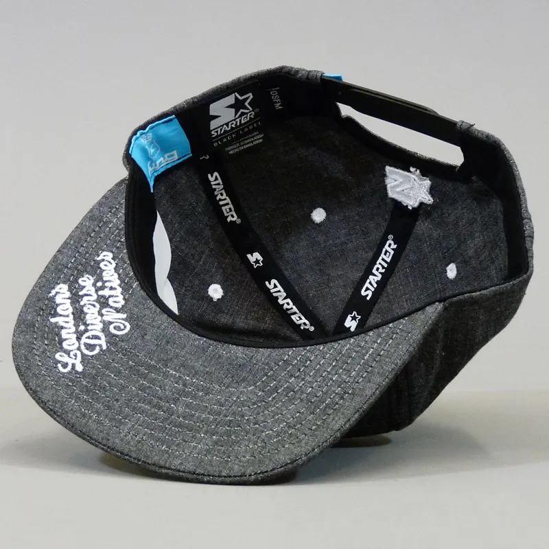 King Dagger Starter Snapback Cap - Black Chambray-4