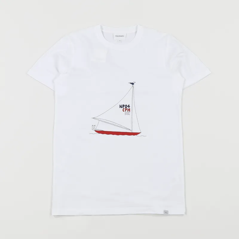 Norse Projects x Daniel Frost Boat T Shirt White-1