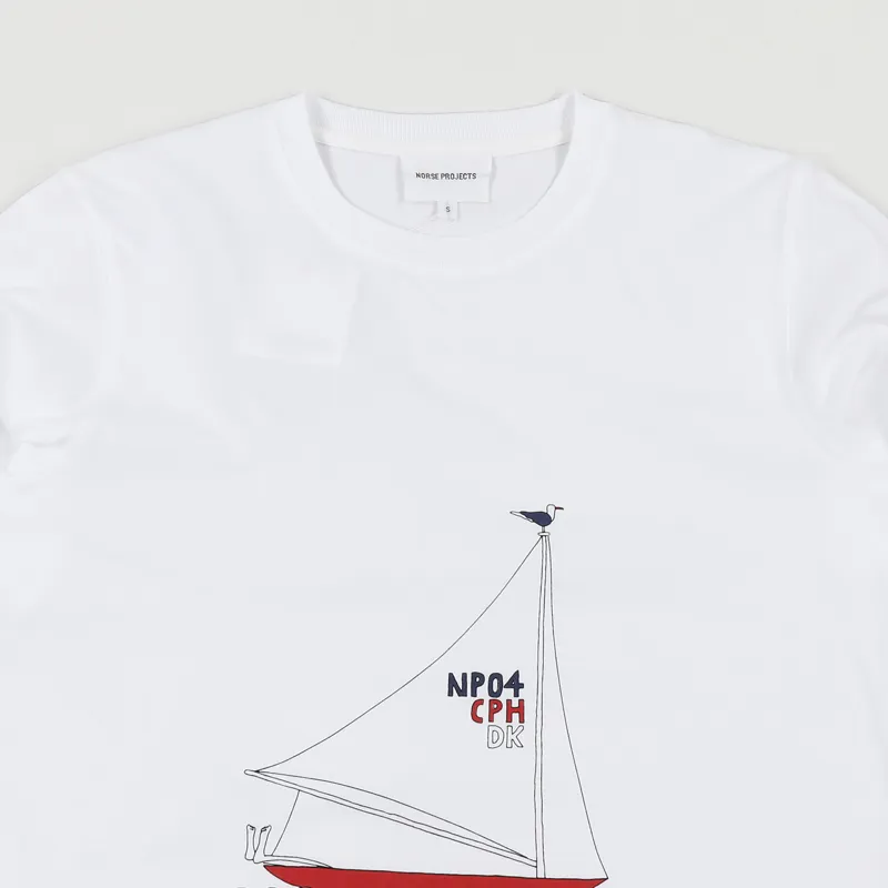 Norse Projects x Daniel Frost Boat T Shirt White-2