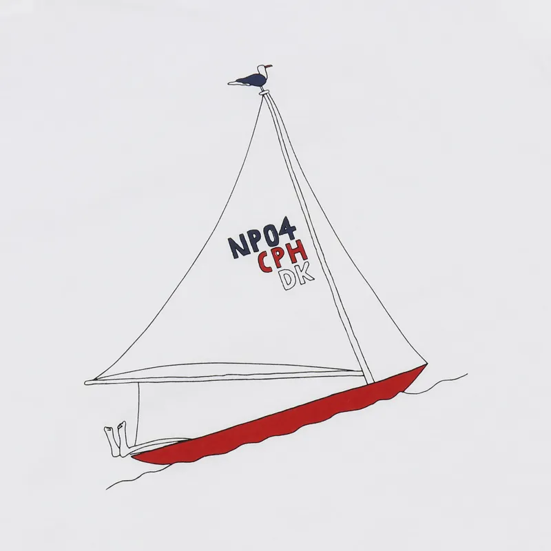 Norse Projects x Daniel Frost Boat T Shirt White-3