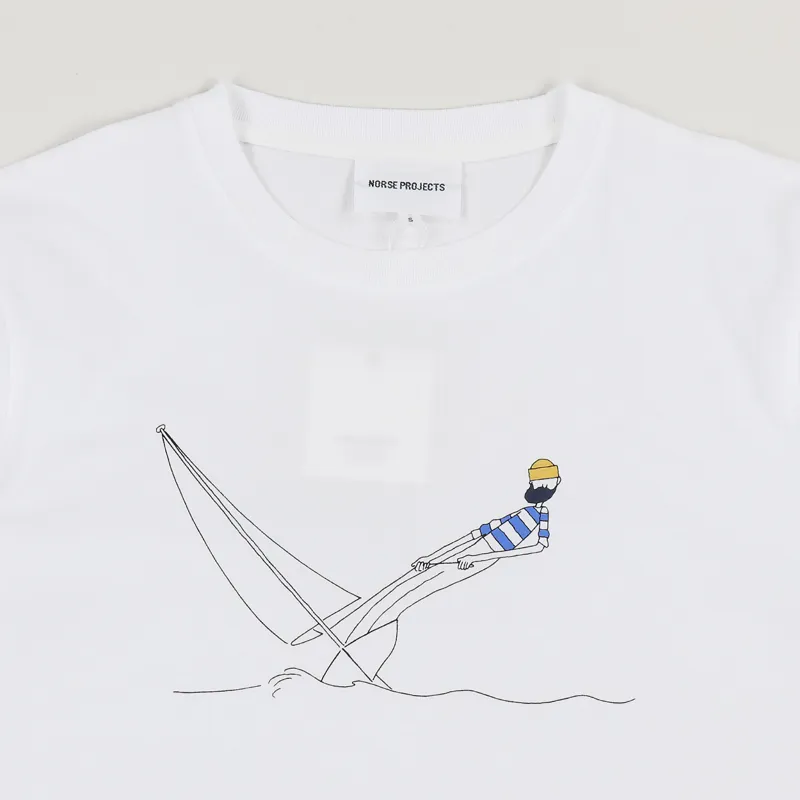 Norse Projects x Daniel Frost Hanging T Shirt White-1
