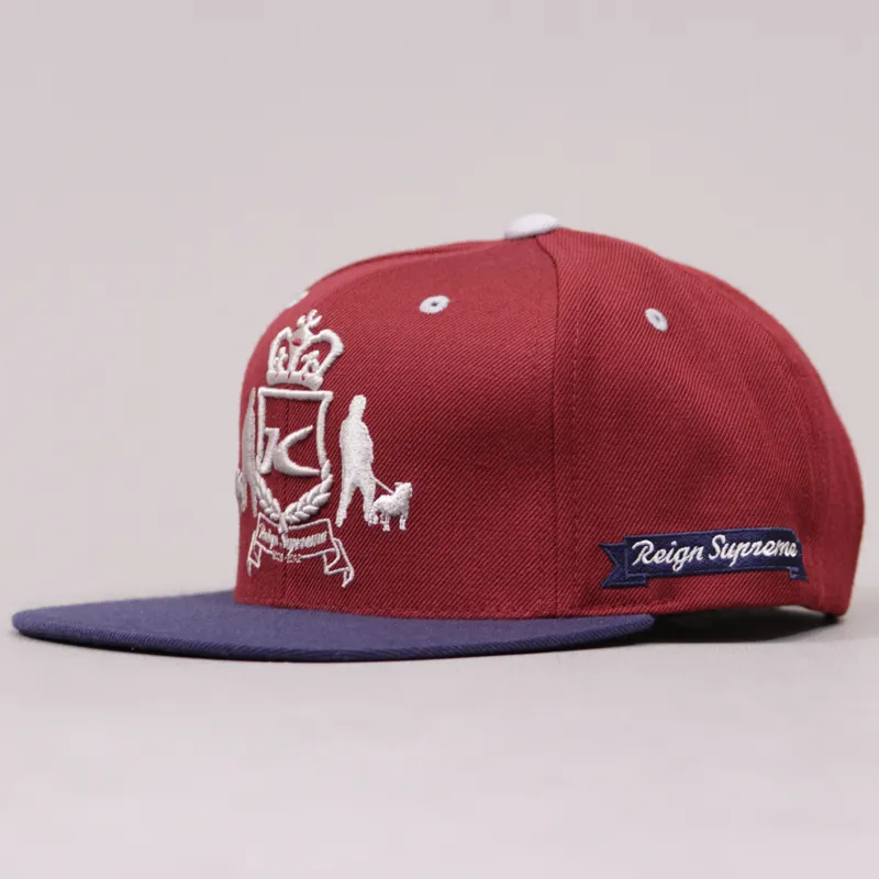 King Dappa Snapback Cap - Cardinal Navy