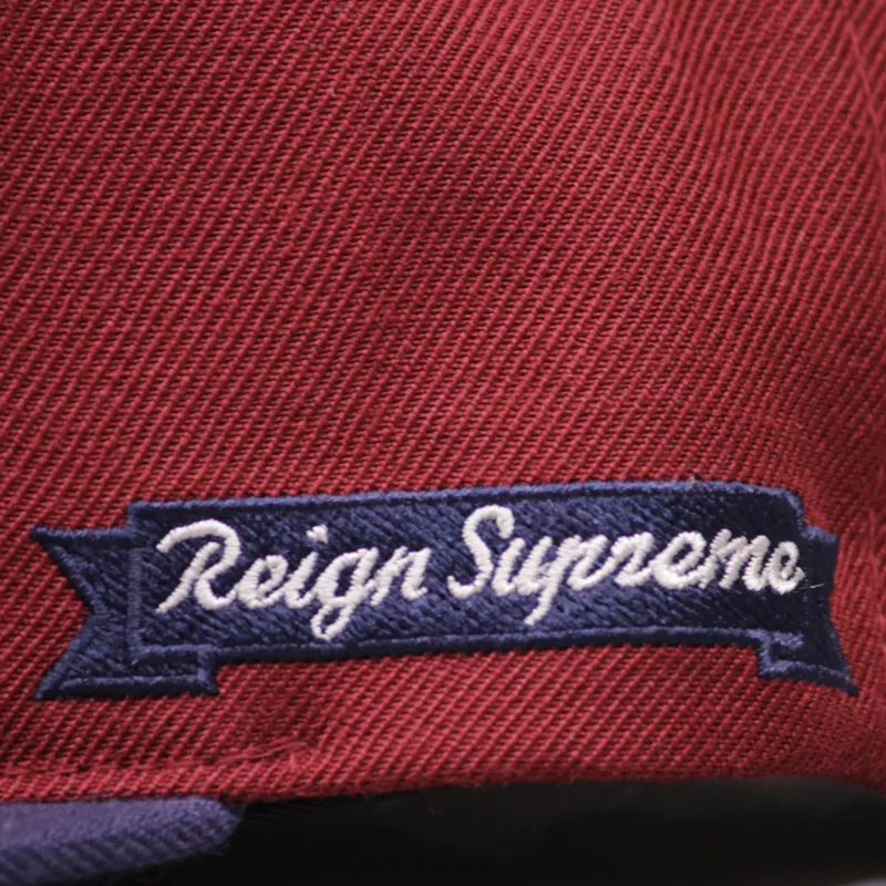 King Dappa Snapback Cap - Cardinal Navy-3