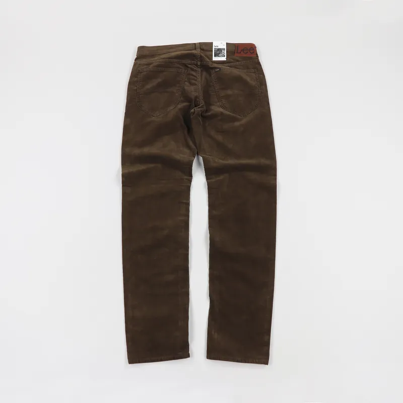 Lee Daren Regular Slim Corduroy Zip Fly Pants Dark Brown
