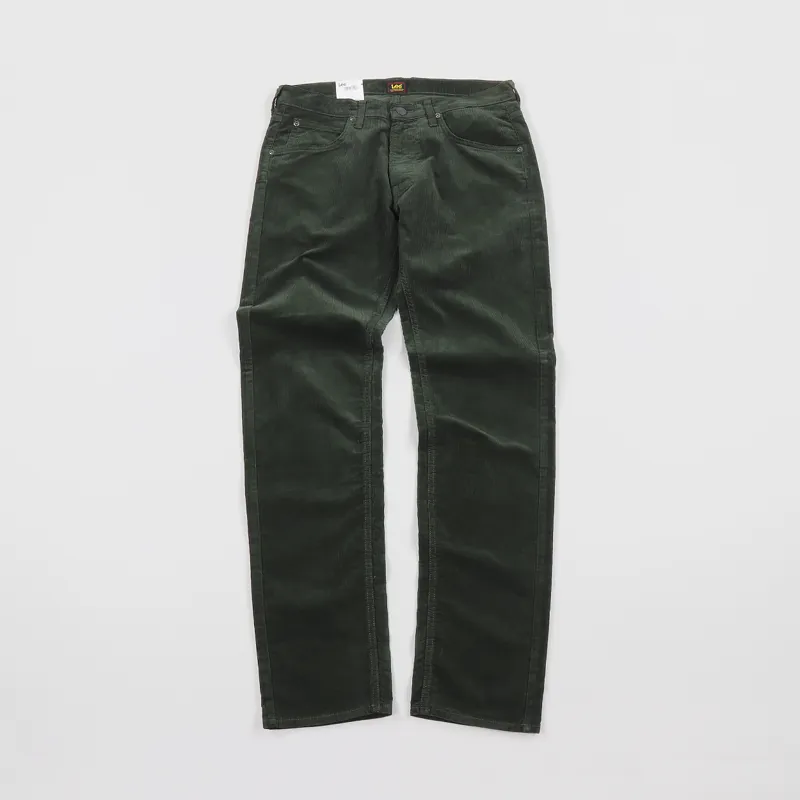 Lee Daren Regular Slim Corduroy Zip Fly Pants Green-1