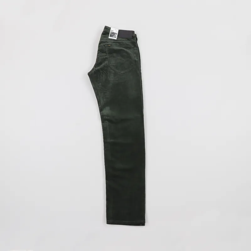 Lee Daren Regular Slim Corduroy Zip Fly Pants Green-2