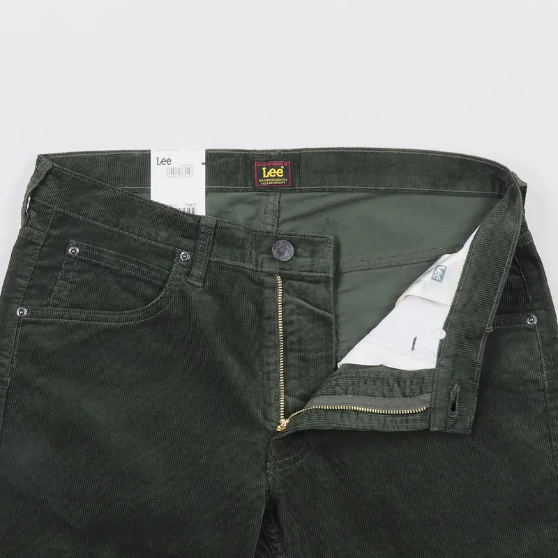 Lee Daren Regular Slim Corduroy Zip Fly Pants Green-4
