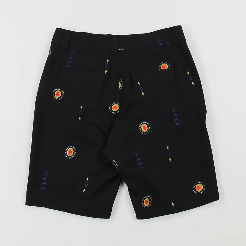 Soulland Davidov Embroidered Shorts Black-1