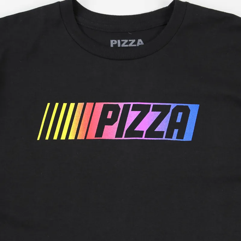 Pizza Skateboards Days Of Thunder T-Shirt Black-1