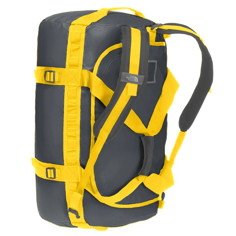 The North Face Base Camp Duffel M - Asphalt Grey and Leopard Yellow-1