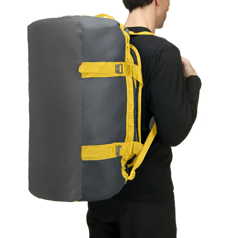 The North Face Base Camp Duffel M - Asphalt Grey and Leopard Yellow-2