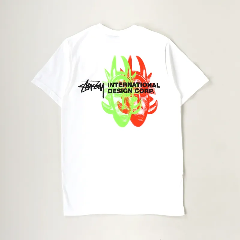 Stussy Double Mask T Shirt White