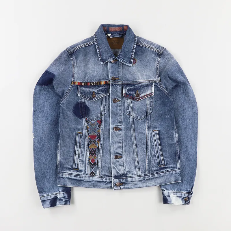 Deus Ex Machina Dead Head Ronald Denim Jacket Stonewash Blue