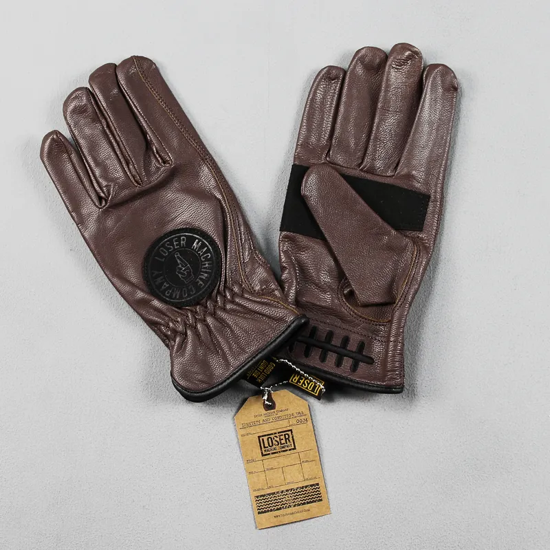 Loser Machine Death Grip Gloves Brown
