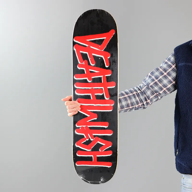 Deathwish Skateboards Deathspray Deck Black Red 8.25 Inch Width