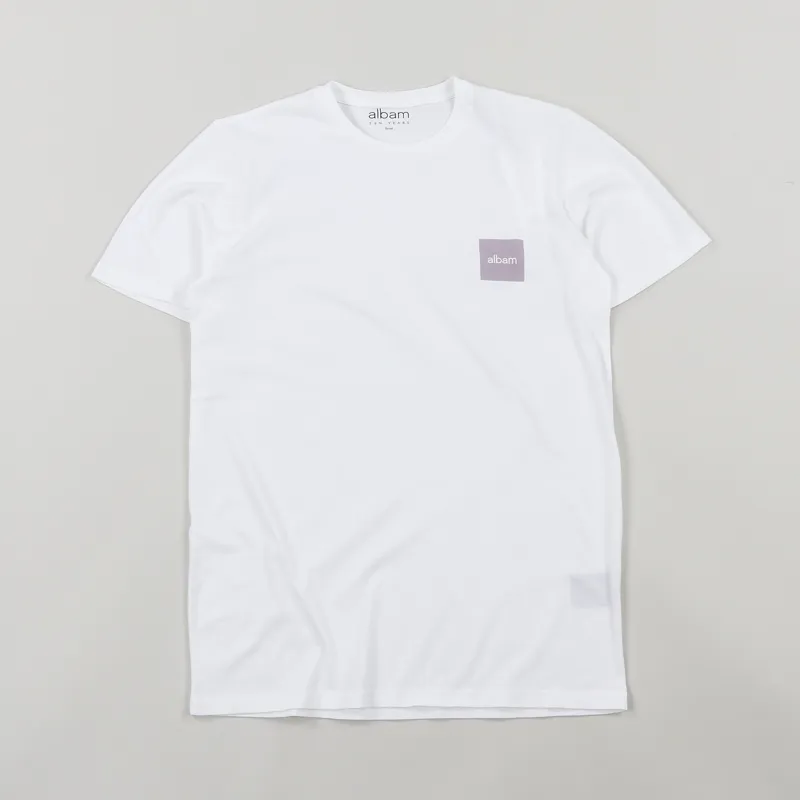 Albam Decade T Shirt White Lavender