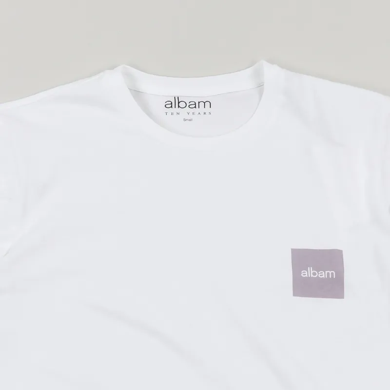 Albam Decade T Shirt White Lavender-1