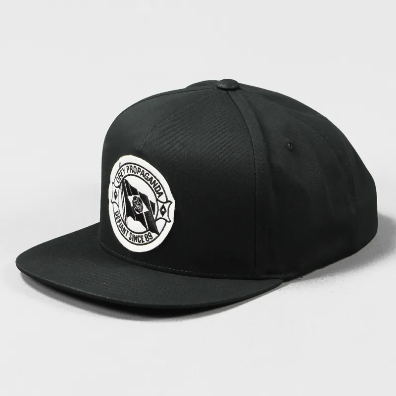 Obey Defiant Snapback Cap Black