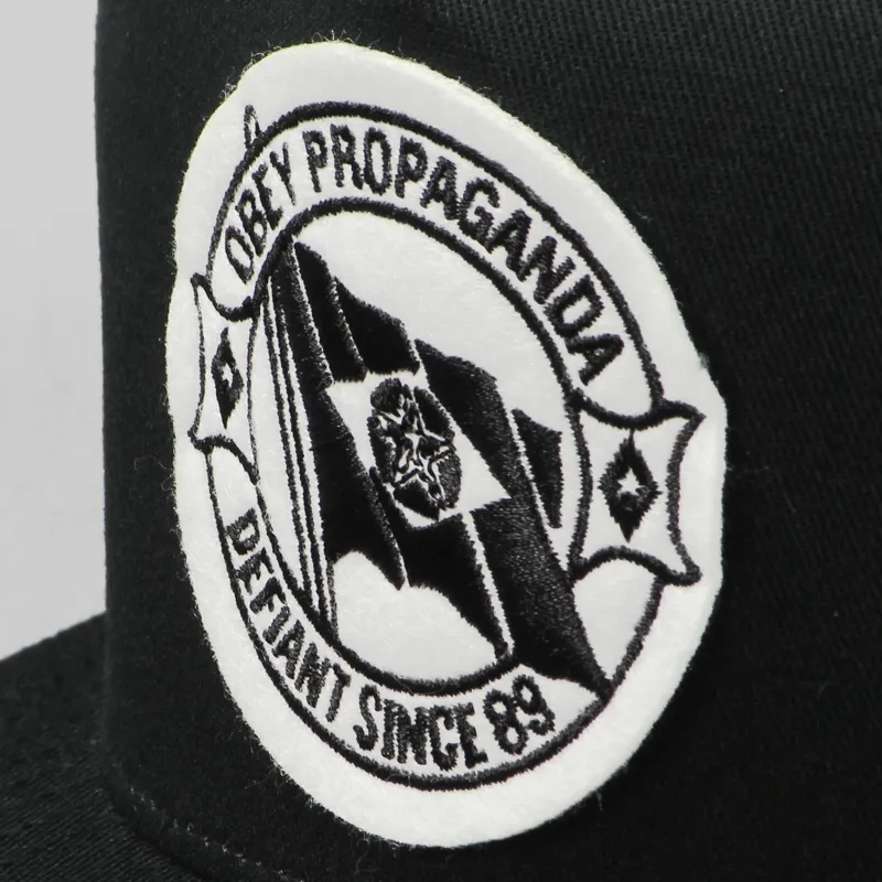 Obey Defiant Snapback Cap Black-2