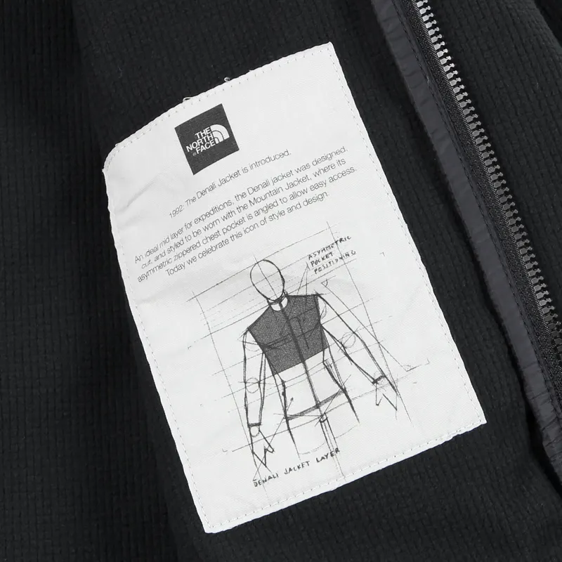 The North Face Red Label Denali Full Zip Jacket Black-6
