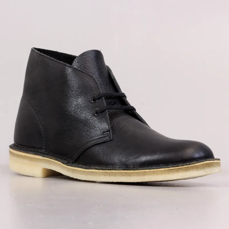 Originals Mens Desert Boots Shoes Black Leather