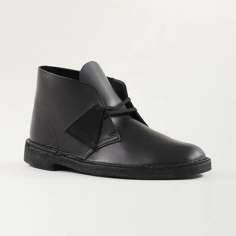 Original Mens Boots Polished Black Leather