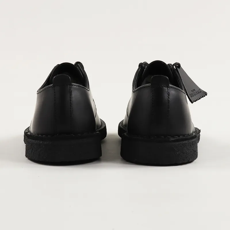 Clarks Originals Desert London Shoes Black Polished-7