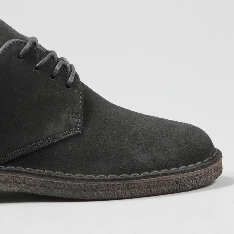 Clarks Originals Desert London Shoes Black Suede-2