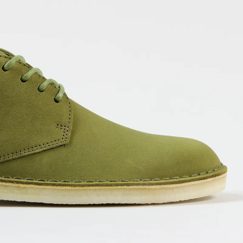 Clark Originals Desert London Shoes Olive Suede-2