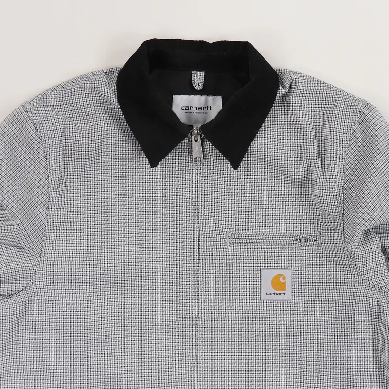 Carhartt WIP Detroit Jacket Lewis Houndstooth Black-1