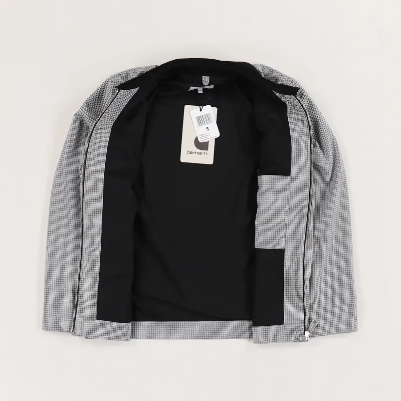 Carhartt WIP Detroit Jacket Lewis Houndstooth Black-3