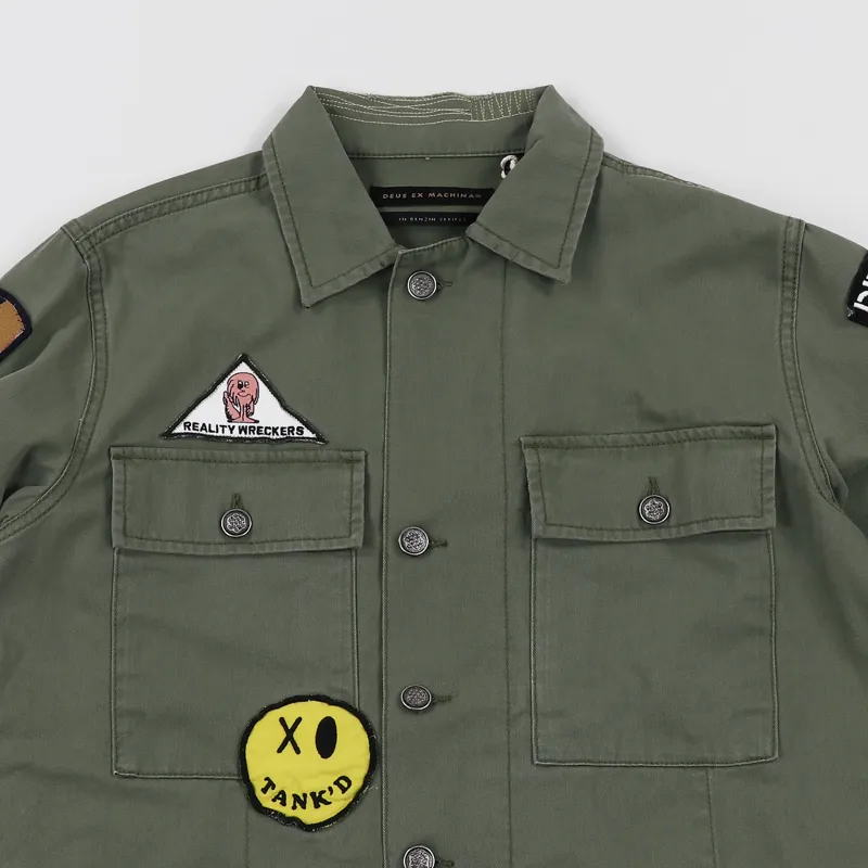 Deus Ex Machina Devers HBT Shirt Clover-1