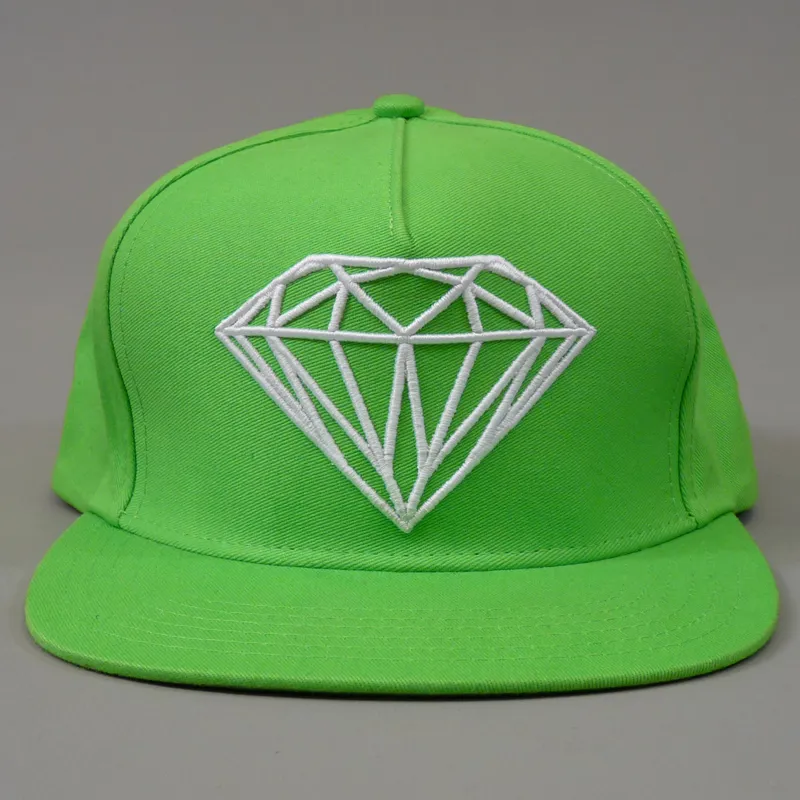 Diamond Brilliant Snapback Cap - Green-2