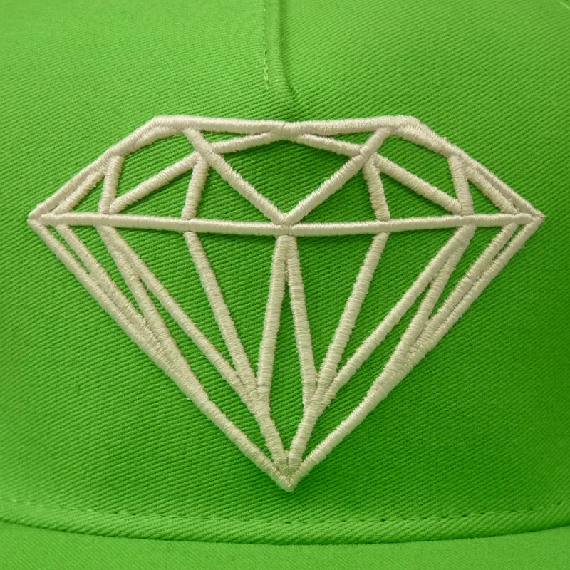 Diamond Brilliant Snapback Cap - Green-4