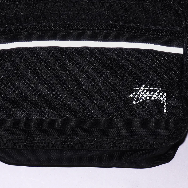 Stussy Diamond Ripstop Shoulder Bag Black-3