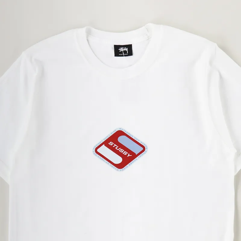 Stussy Diamond T Shirt White-1