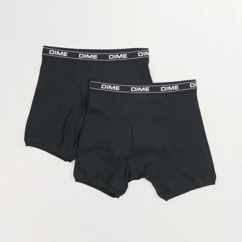 【DIME】 DIME CLASSIC UNDERWEAR : BLACK DIME MTL CLASSIC UNDERWEAR 2 PACK BLACK – Olympia Skateshop