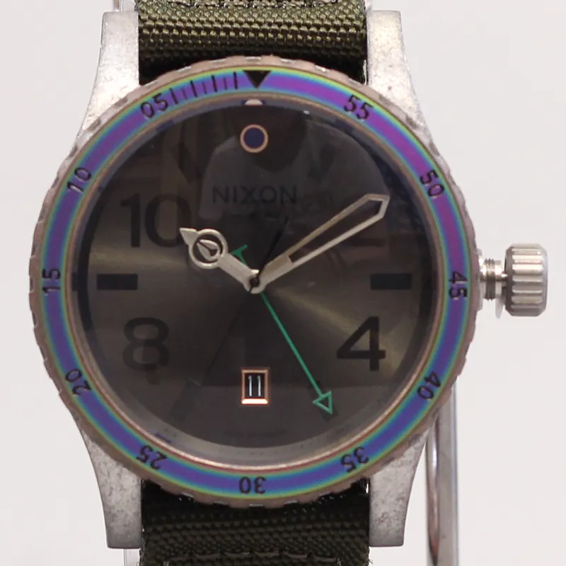 Nixon The Diplomat Watch Surplus Antique Silver
