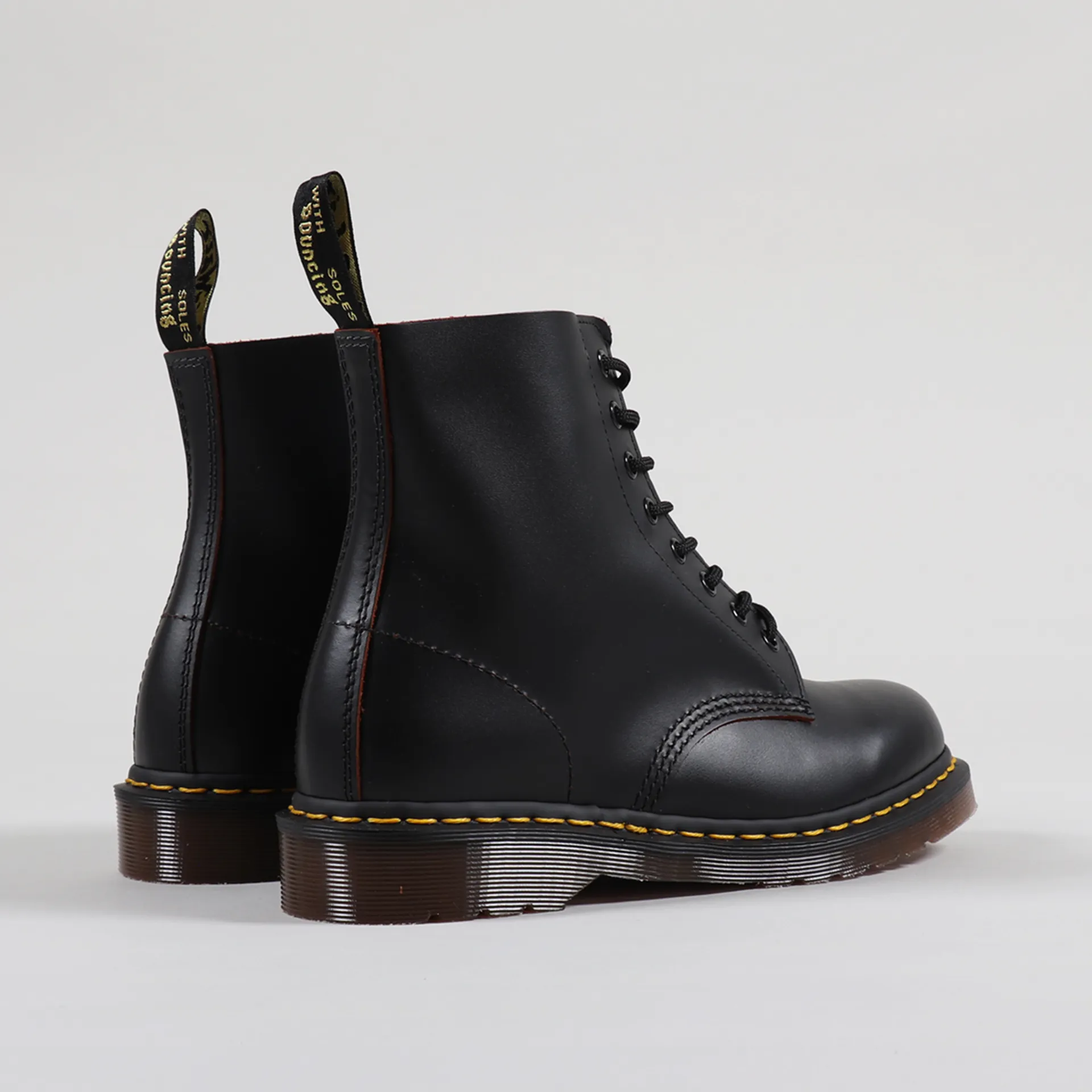 Dr Martens Made In England Vintage 1460 Boots Black Quilon