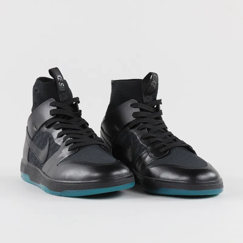 Nike SB Dunk High Elite Shoes Black Atomic Teal-5