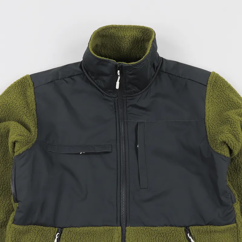 The North Face Denali Fleece Asphalt Grey Fir Green-1