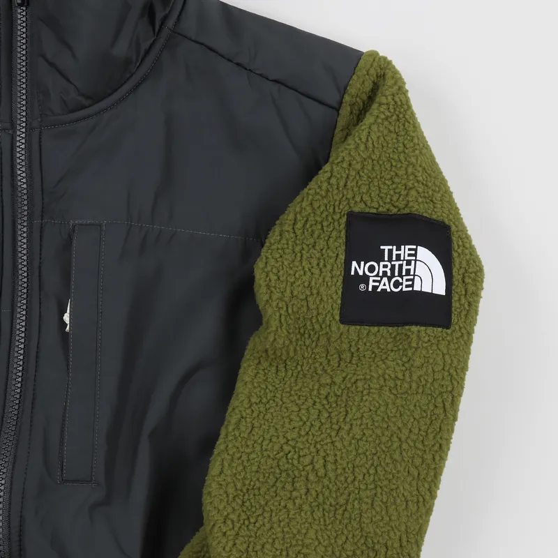 The North Face Denali Fleece Asphalt Grey Fir Green-2