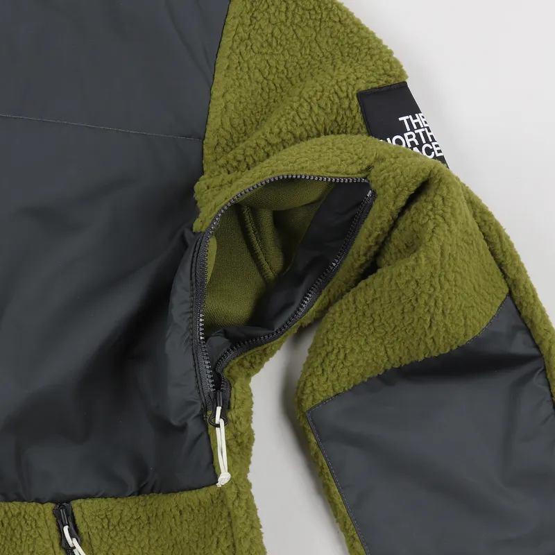 The North Face Denali Fleece Asphalt Grey Fir Green-3
