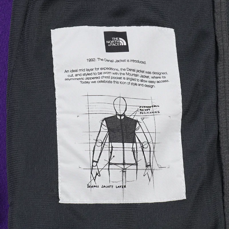 The North Face Denali Fleece Vest Tillsandia Purple Asphalt Grey-3
