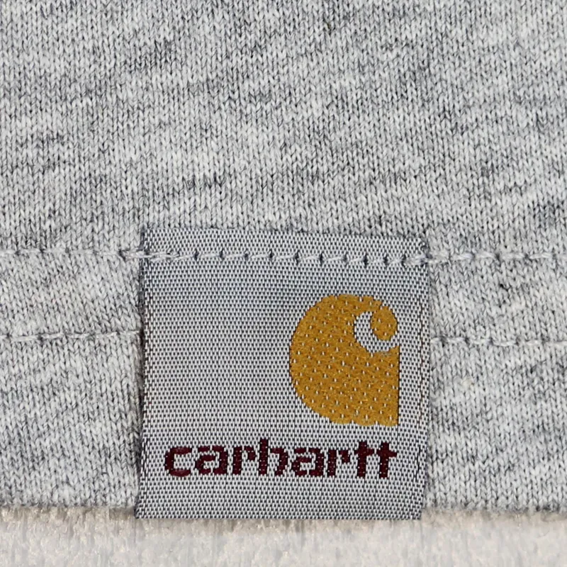 Carhartt Dodgers Long Sleeve T Shirt Grey Heather Dark Petrol-1